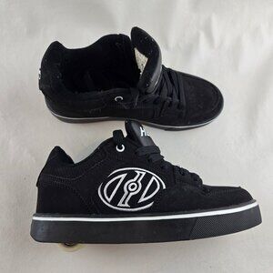 Heelys Motion Plus Black Skate Shoes Youth 6 Roller Sneaker Wheels YTH6
